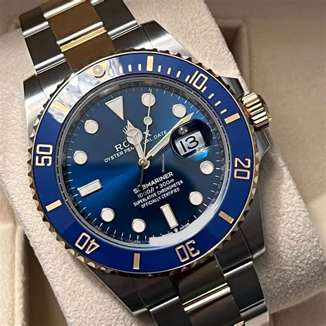 rolex submariner blue gold 41mm|2022 new rolex 41mm submariner.